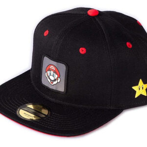 Cappellino Nero Super Mario Badge
