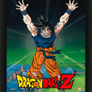 Quadro 3D Dragon Ball Power Levels Goku