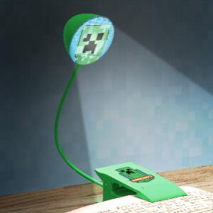 Lampada da lettura Minecraft Creeper