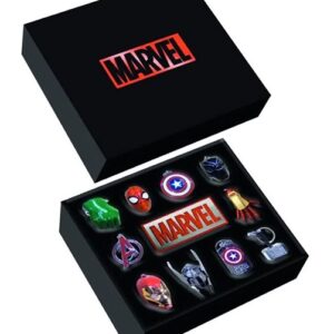 Set Portachiavi + Targhetta Metallici Marvel Avengers