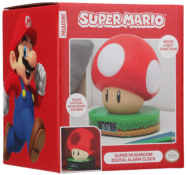 Sveglia con lampada Super Mario Fungo - immagine 3