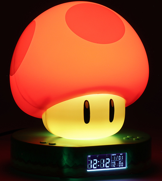 Sveglia con lampada Super Mario Fungo