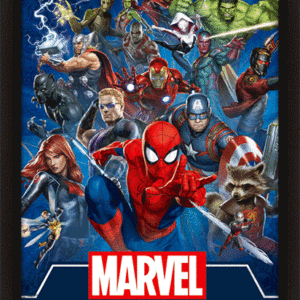Quadro 3D Icone Marvel