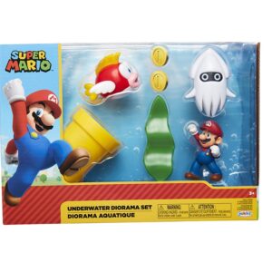 Super Mario Underwater Diorama Set 5pz