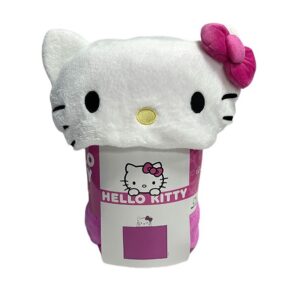 Coperta in Pile con Cappuccio Hello Kitty