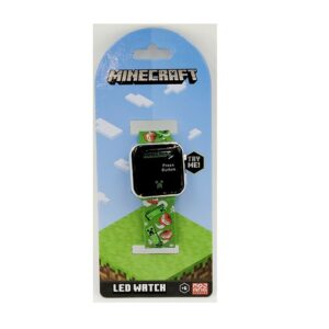 Orologio da Polso Digitale LED Minecraft TNT & Creeper Verde