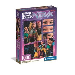 Puzzle 1000pz KPop Demon Hunters Huntrix con Poster